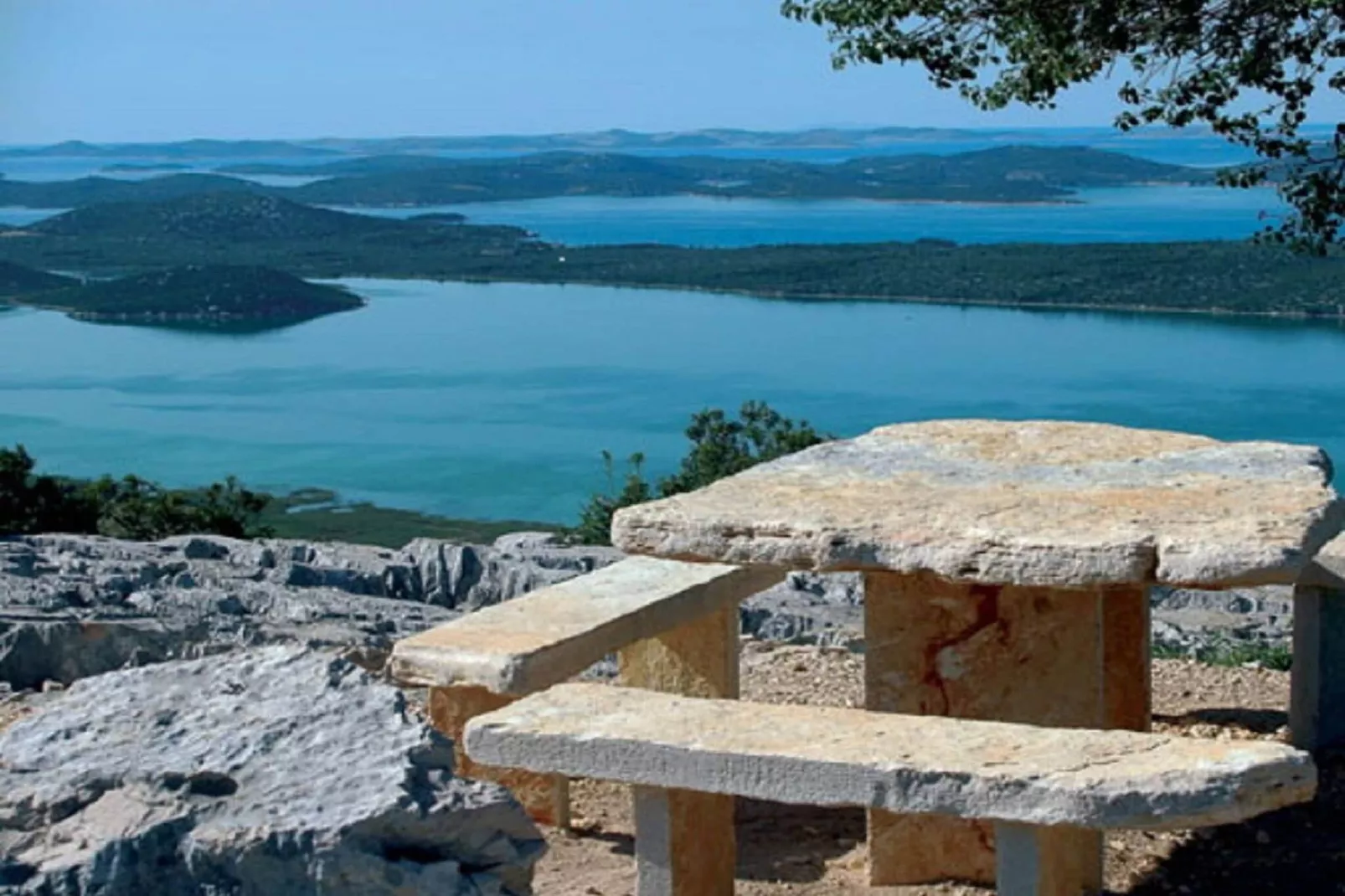 Seaside Villa Marin-Uitzicht zomer