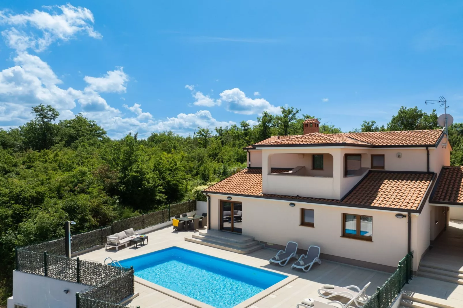 Holiday Home Mlačić - Three Bedroom Holiday Home with Pool-Uitzicht