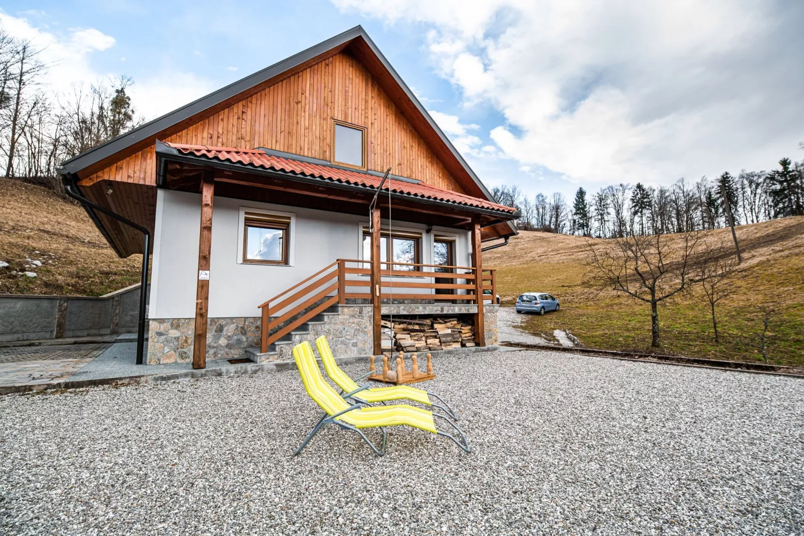 Holiday Home Slap with Sauna and BBQ - Two Bedroom Holiday Home-Buitenlucht