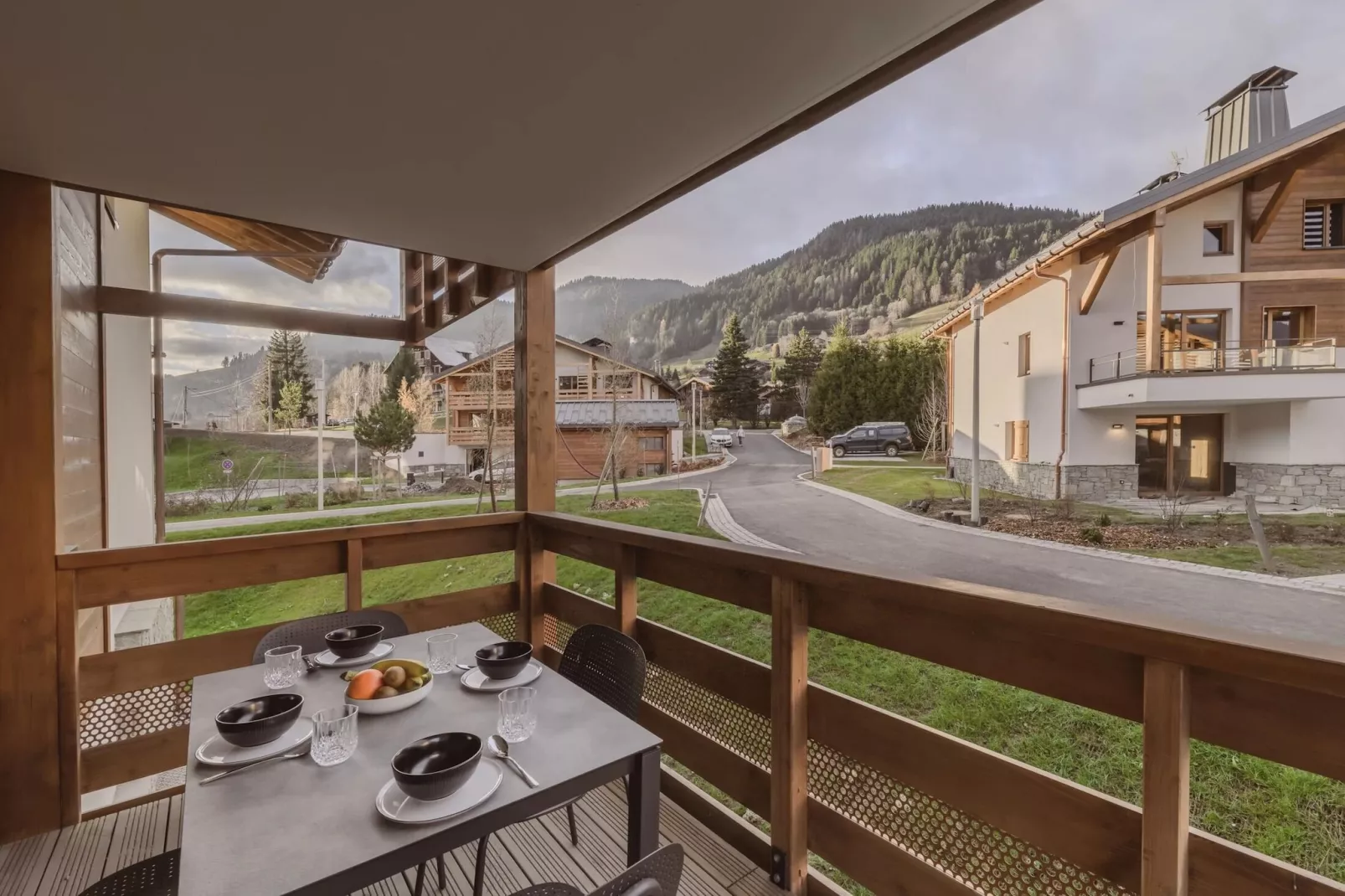 Residence L’ÉCLAT DES VÉRIAZ A42D - Uitzicht zomer
