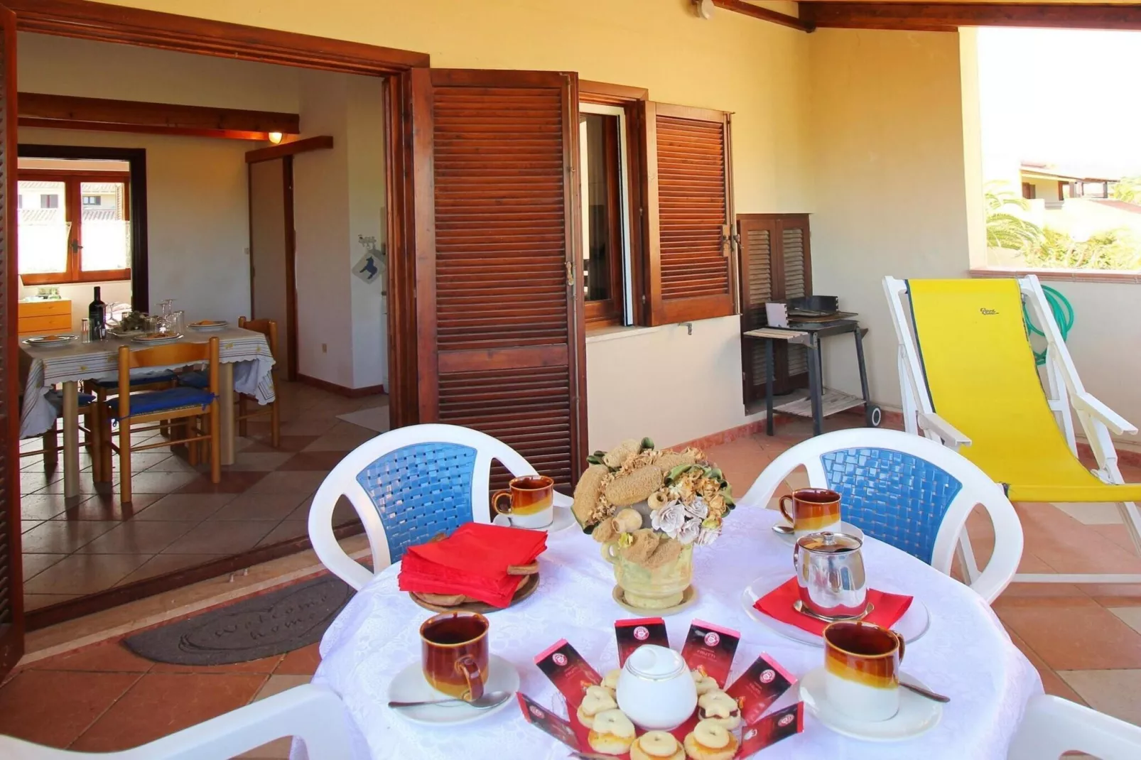 Holiday residence Costa Rei - Wohnung trilo Villetta Alba-Terrasbalkon