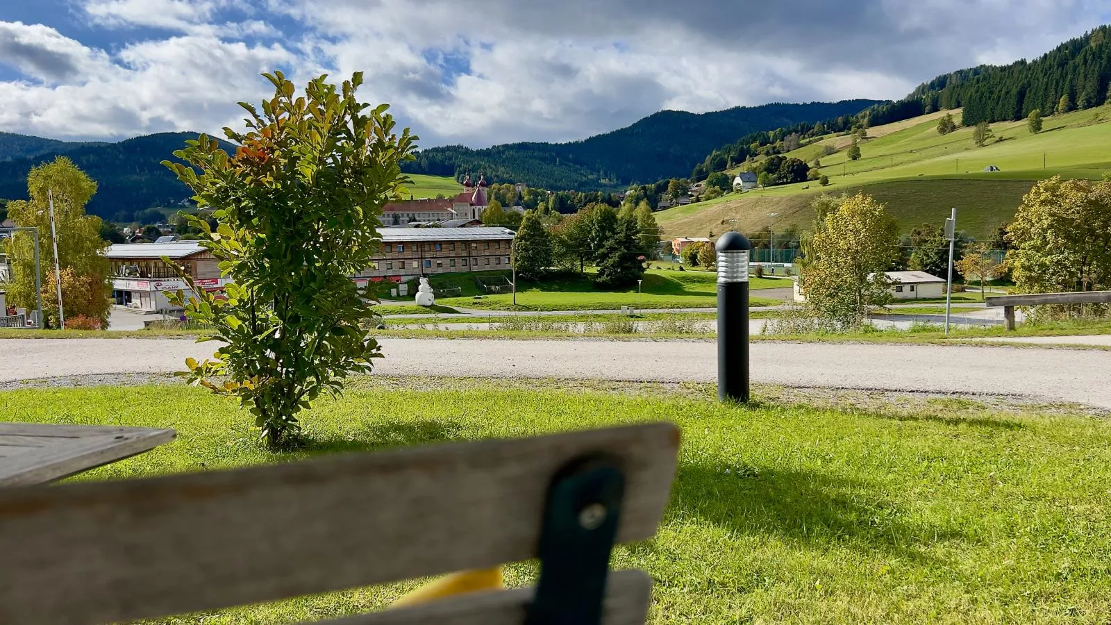 Winzerchalet-Uitzicht zomer