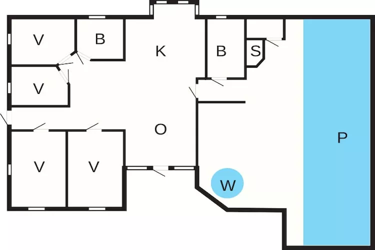 Luxe oase in Blavand-By Traum-Plattegrond