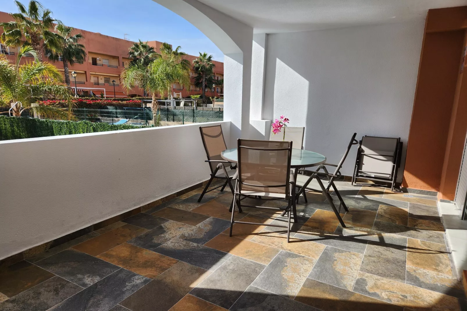 CT 340 AL - Gardenapartment - Paraiso de Vera-Terrasbalkon