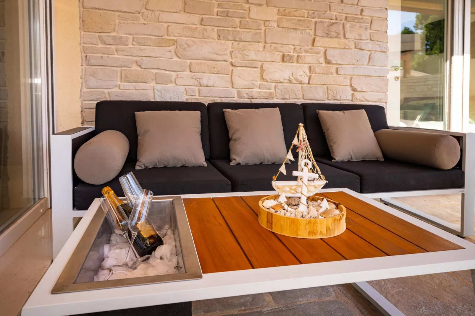 Villa Gajser-Terrasbalkon