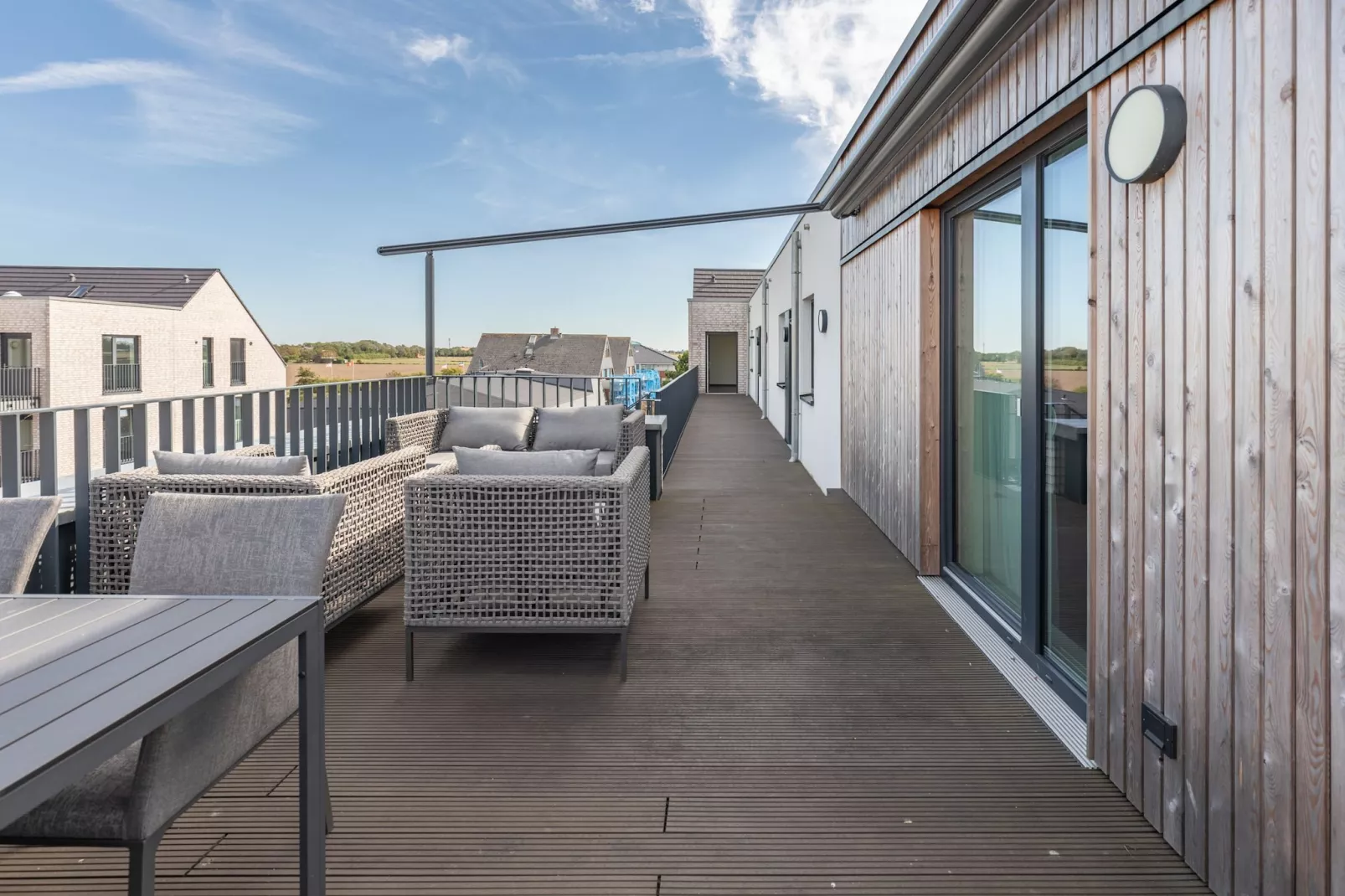 Penthouse de Luxe auf Nordstrand-Terrasbalkon