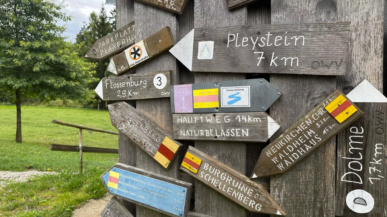 Rehberg Hütte-Gebieden zomer 20km