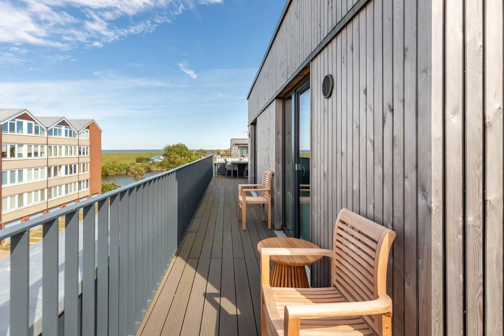 Penthouse de Luxe auf Nordstrand-Terrasbalkon