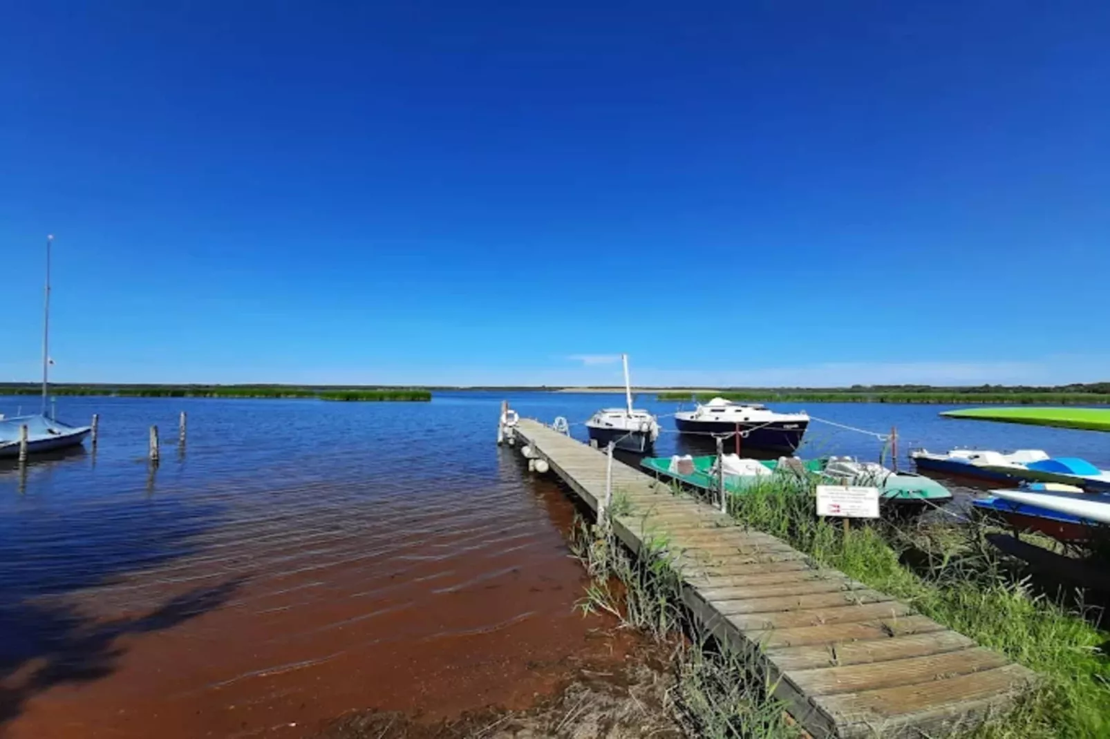 Hausboot am Gräbendorfer See-Gebieden zomer 5km