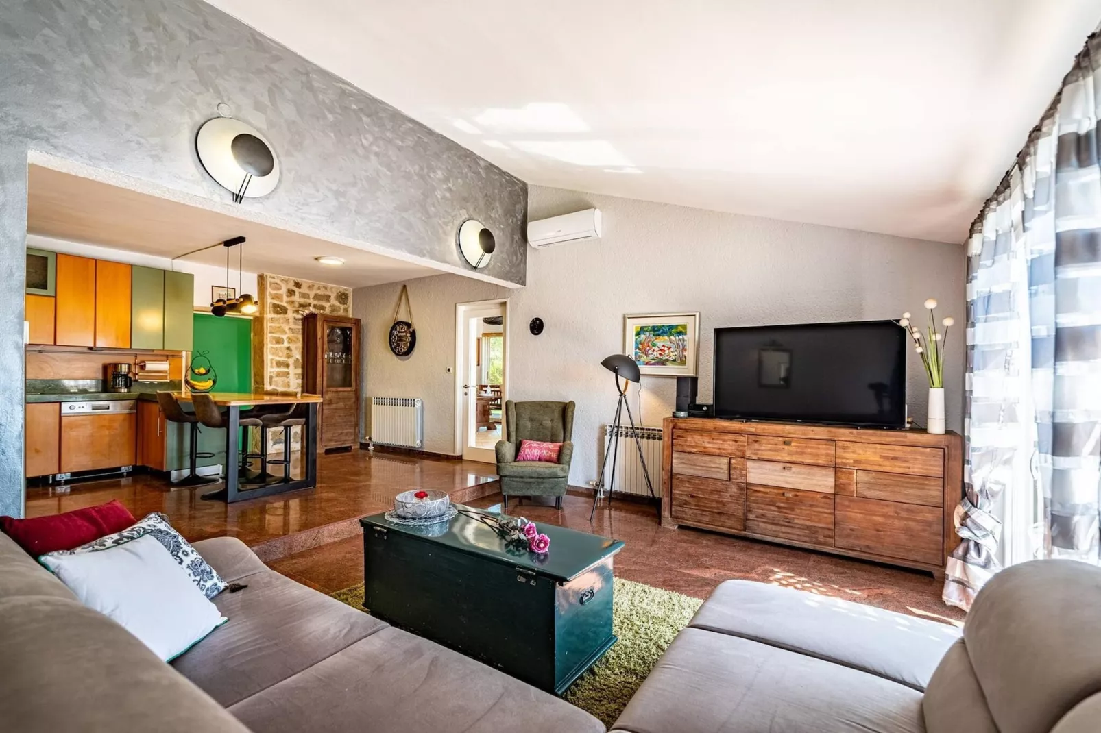 Sea view Villa Elia-Woonkamer