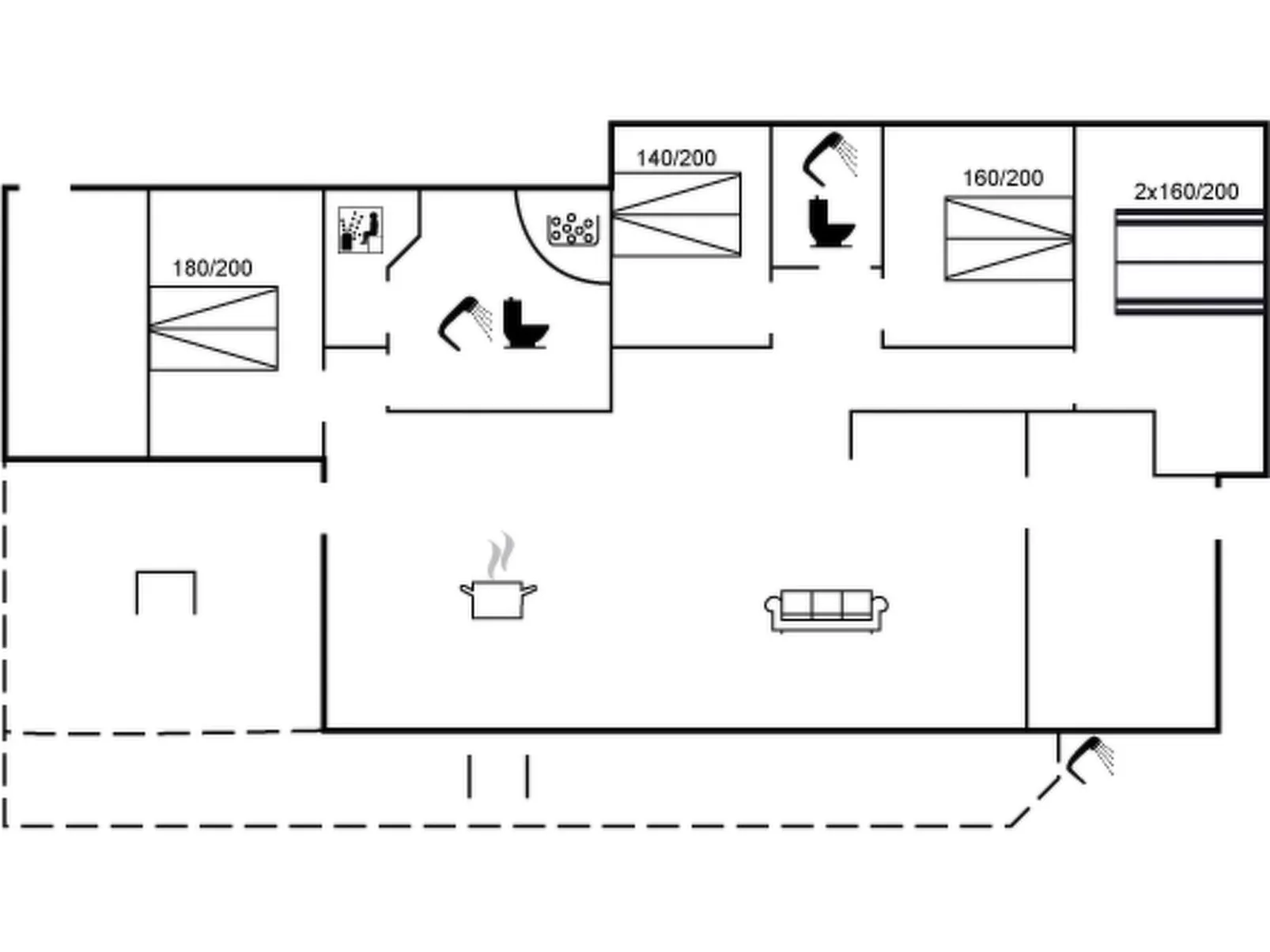 "Fin" - 150m from the sea-Binnen