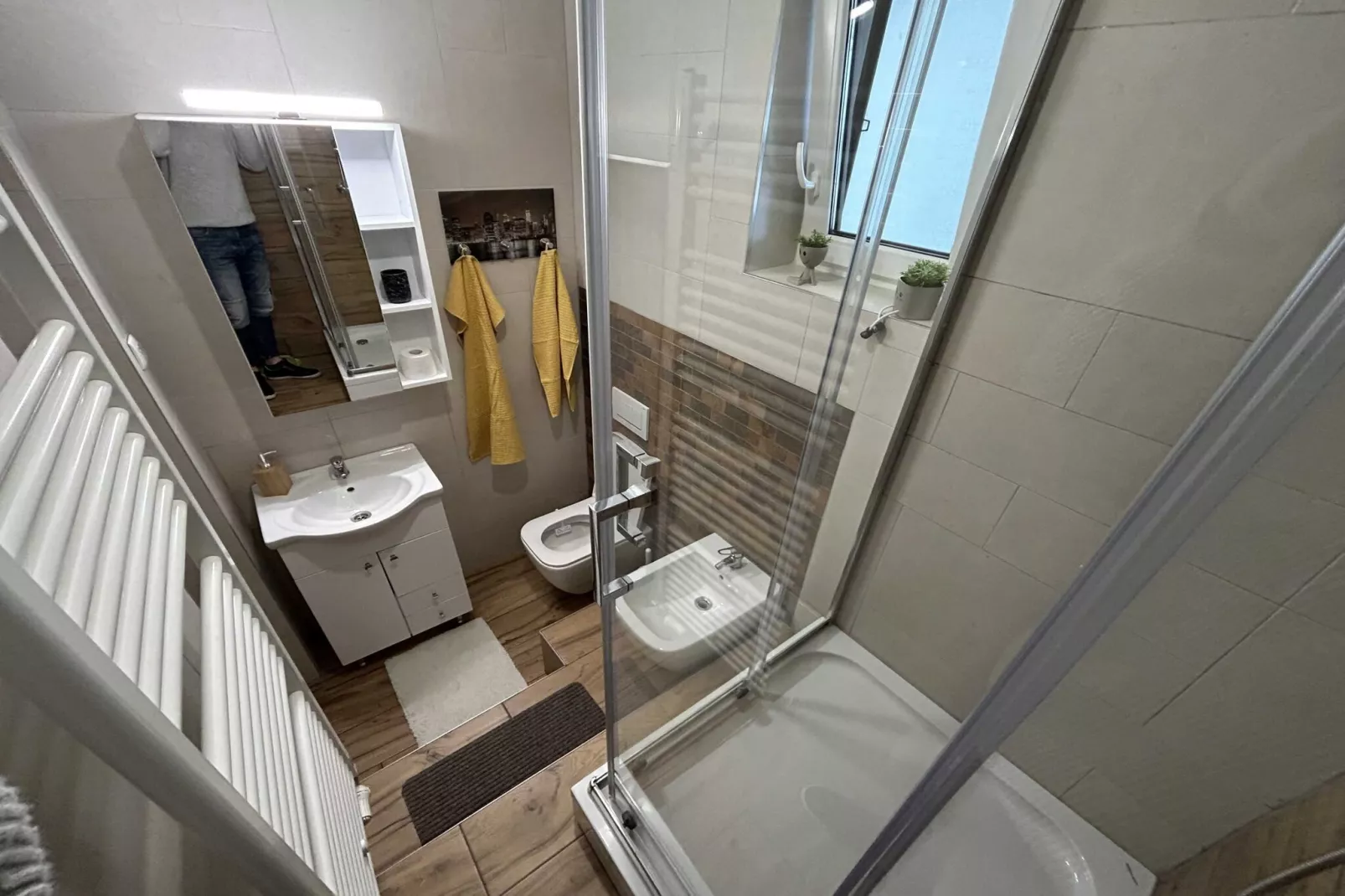 City Modern and Vibrant Apartments Ljubljana - Standard One Bedroom Apartment (owner A3)-Badkamer