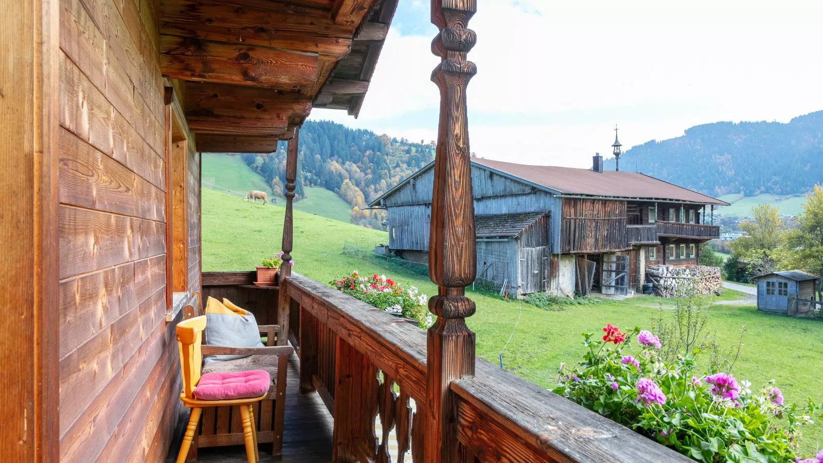 Tiroler Bergtraum Top 1 und 2-Terrasbalkon