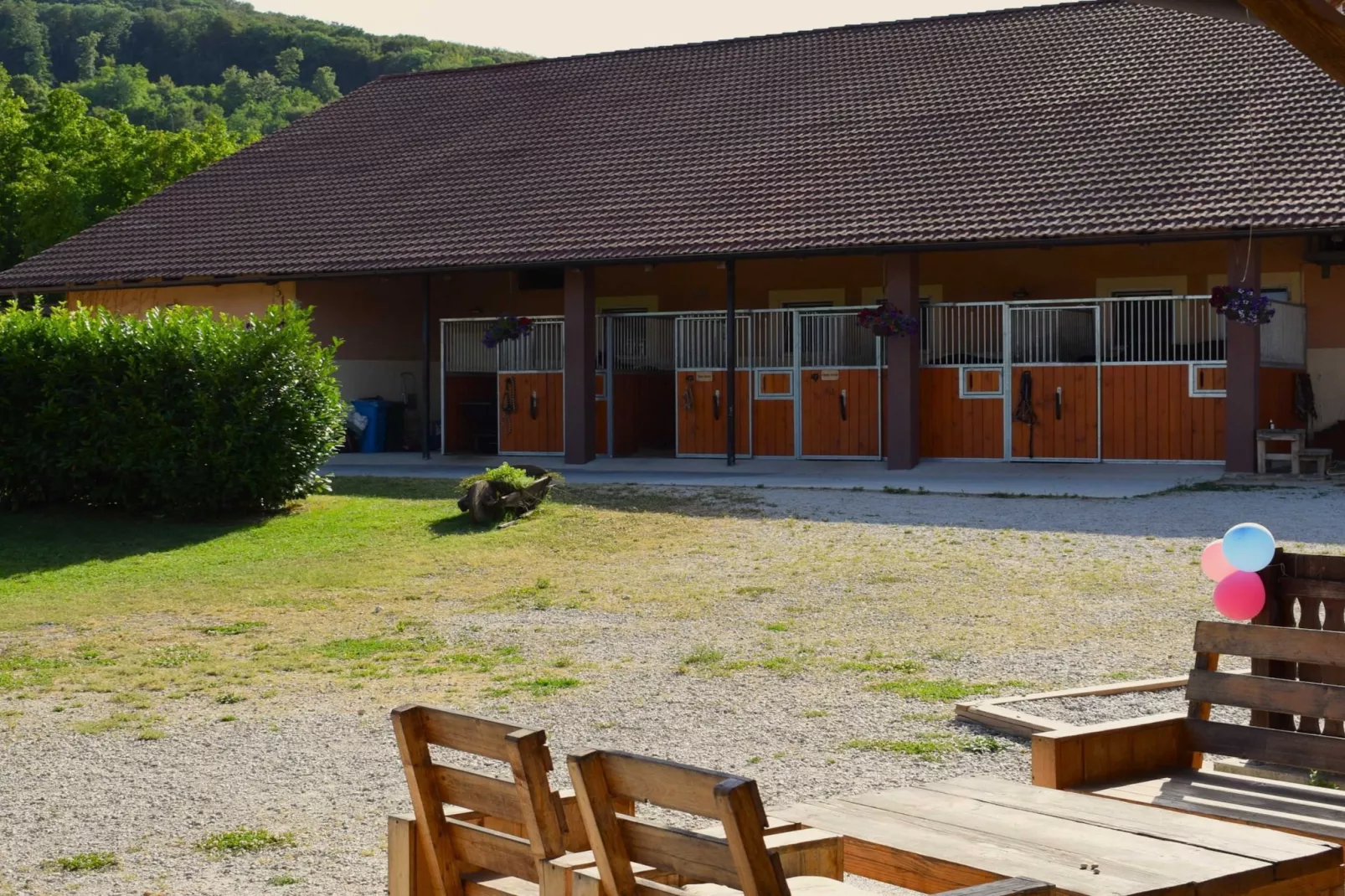 Zevnik Quiet Retreat with Stunning Views and Equestrian Activities - Family Room with Private Bathroom 8-Buitenlucht