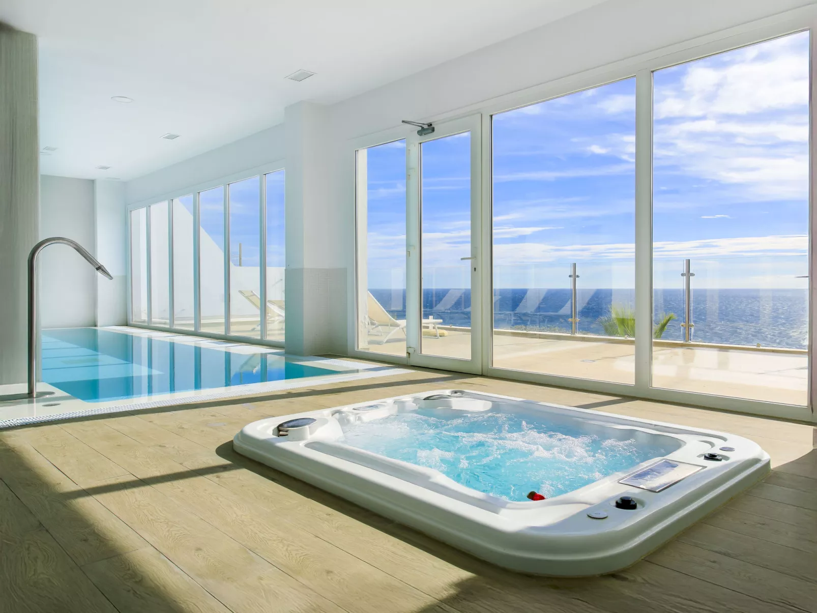 Ocean view sauna & Spa-Binnen
