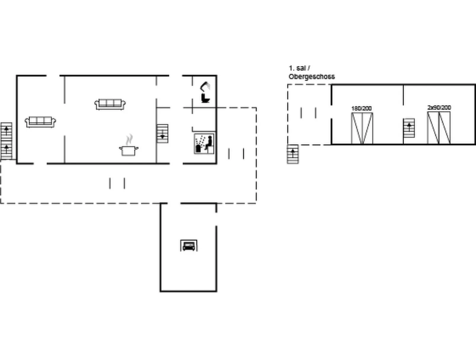 "Susan" - 20m from the sea-Binnen