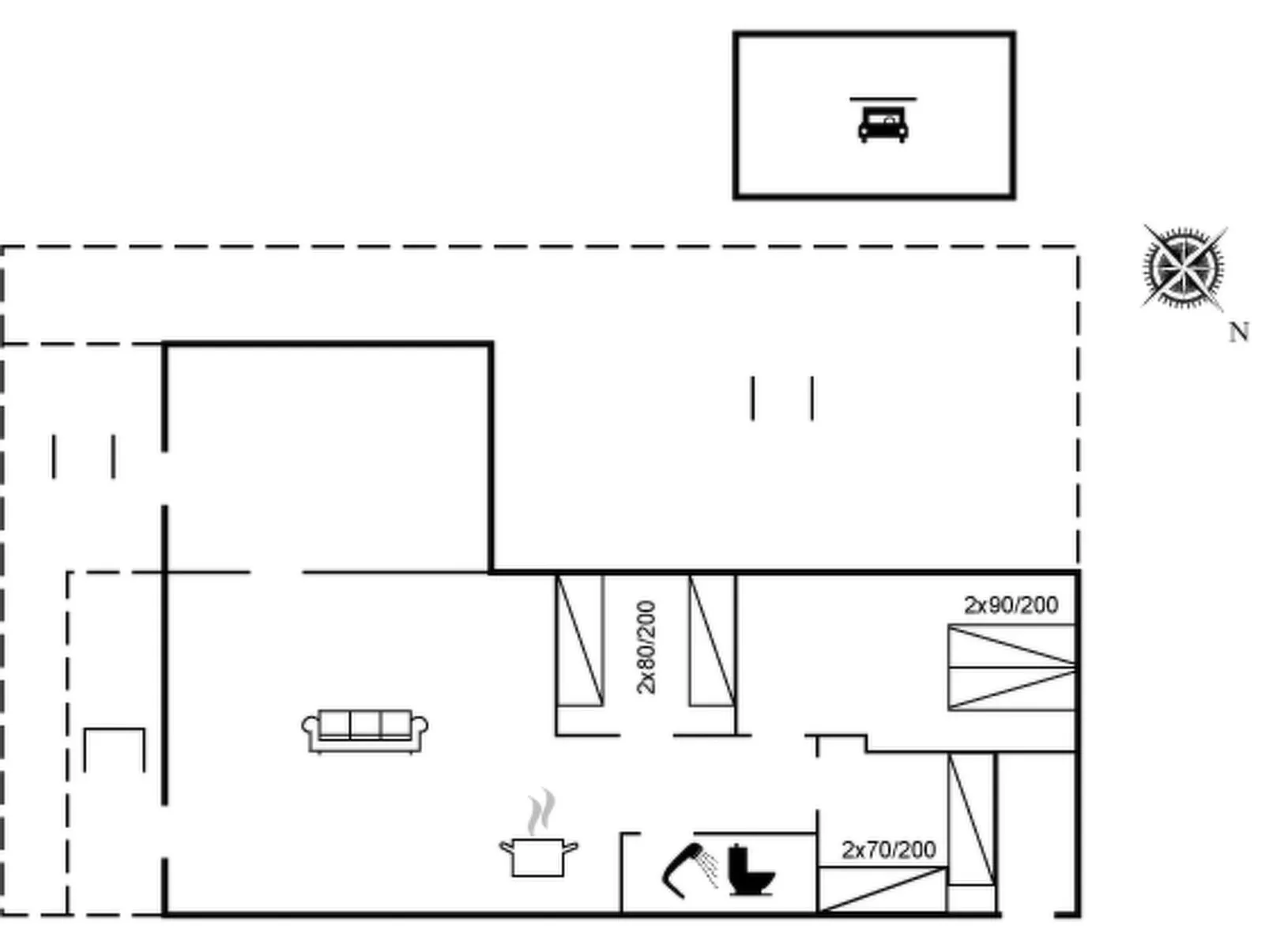 "Knud" - 2.5km from the sea-Binnen