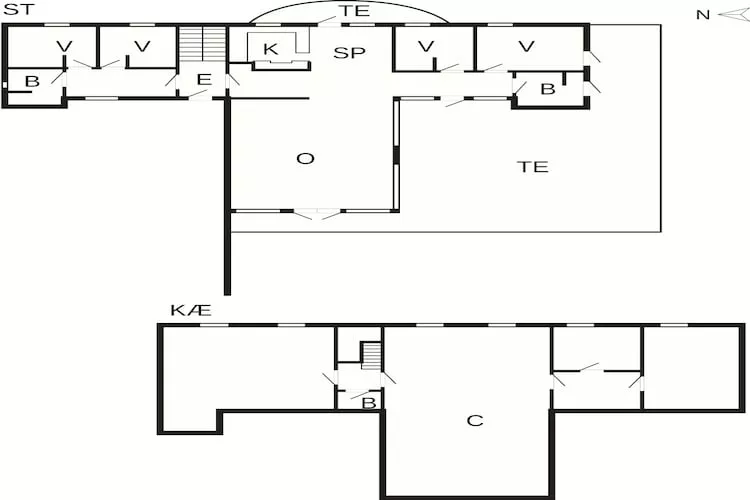 Gezinsvriendelijk huis met sauna-Plattegrond