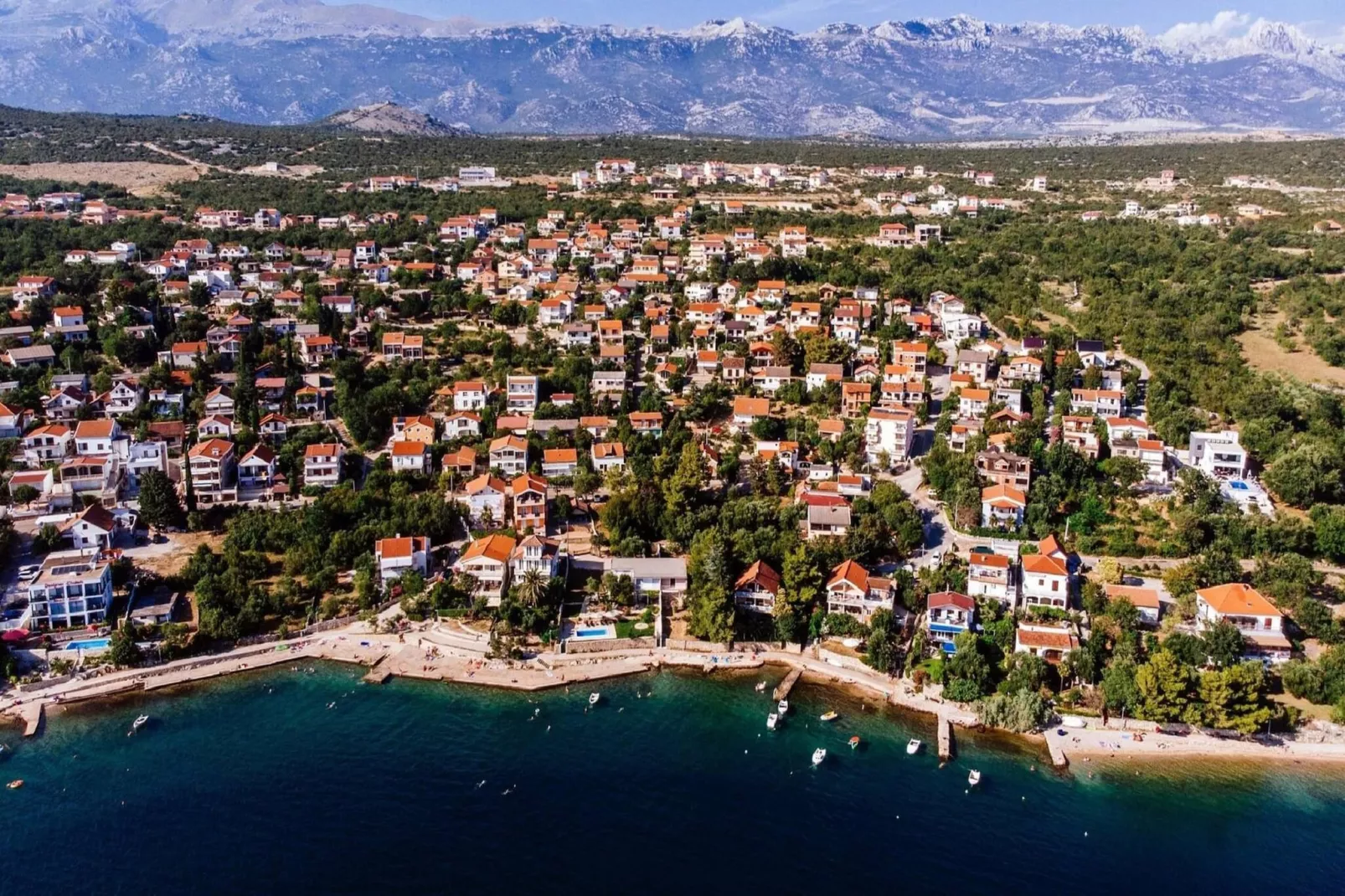 Sea view apartment Dajana-Gebieden zomer 20km