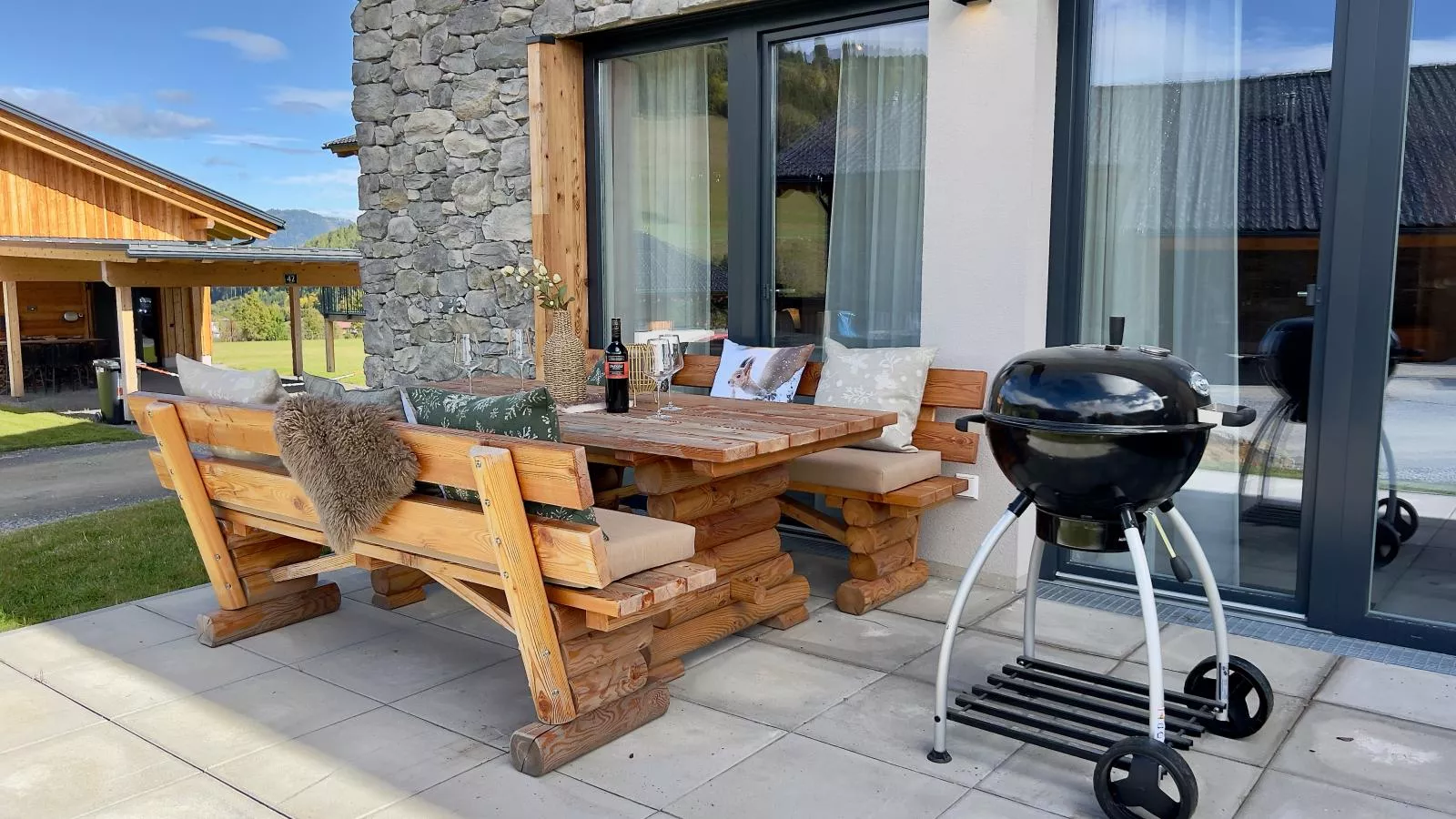 Almchalet Alpenglück-Terrasbalkon