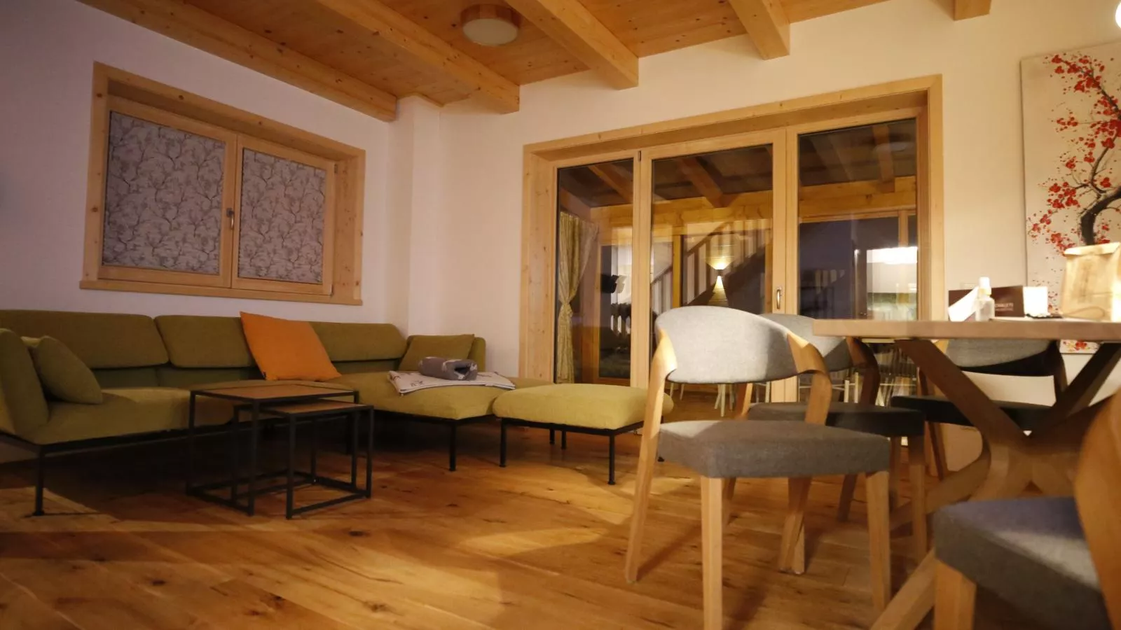 Designchalets Falkertsee-Woonkamer