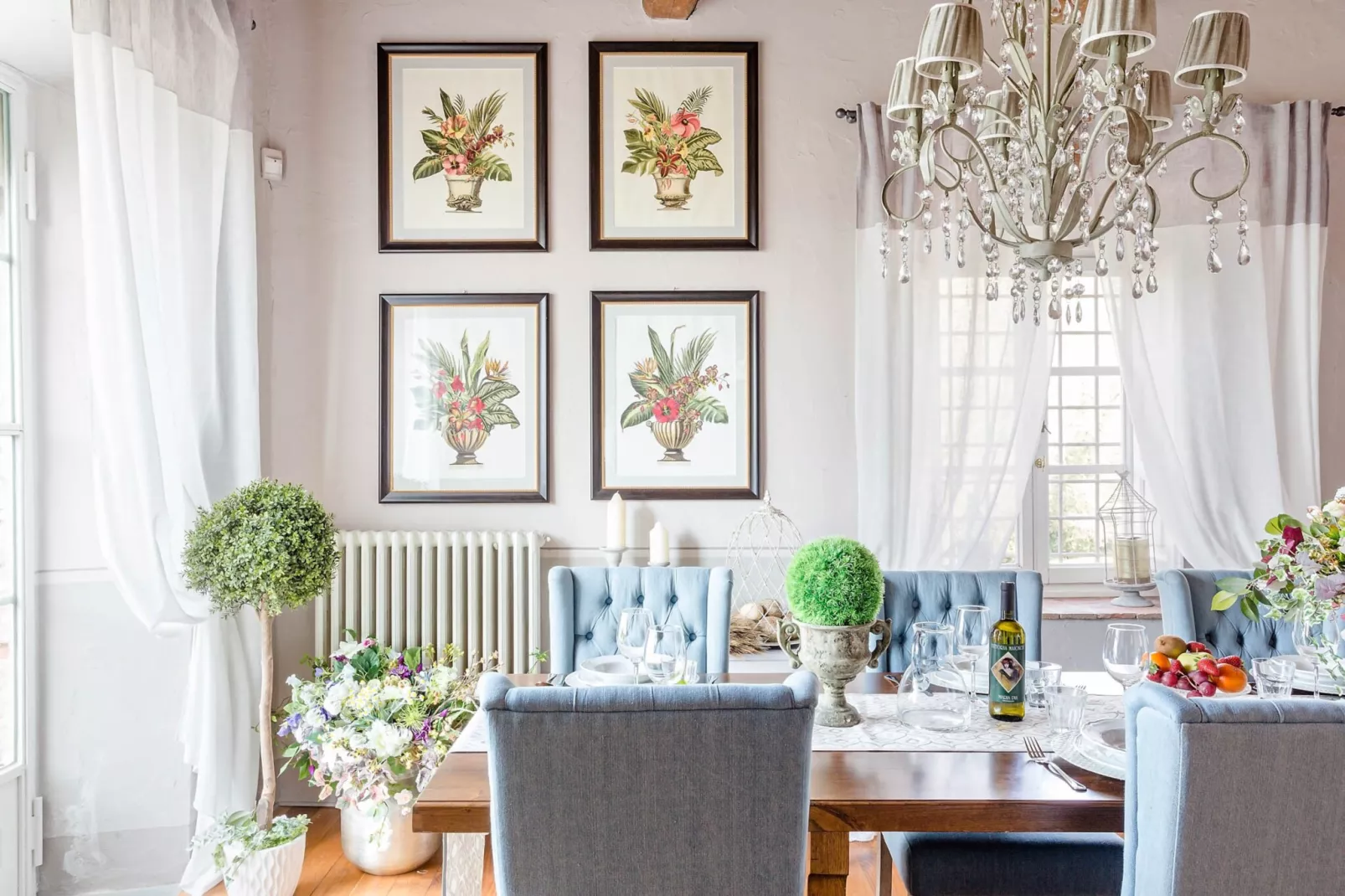 Villa Il Palagio-Eetkamer