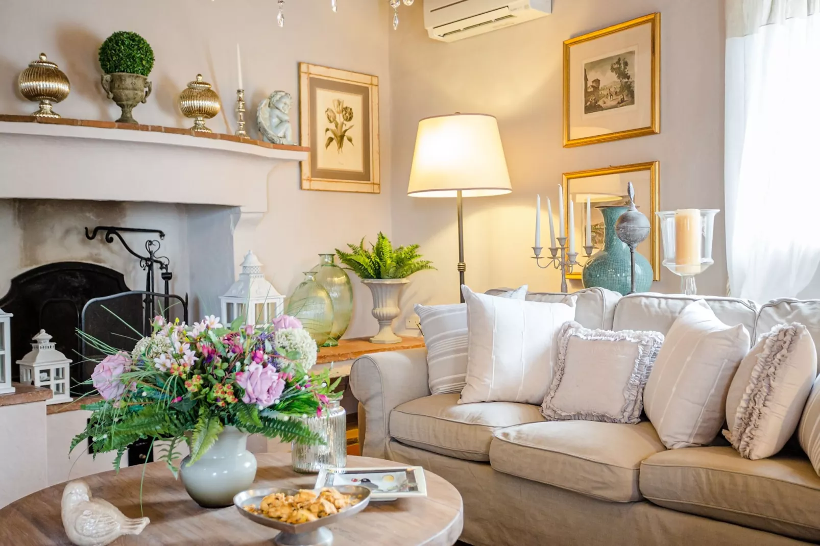 Villa Il Palagio-Woonkamer