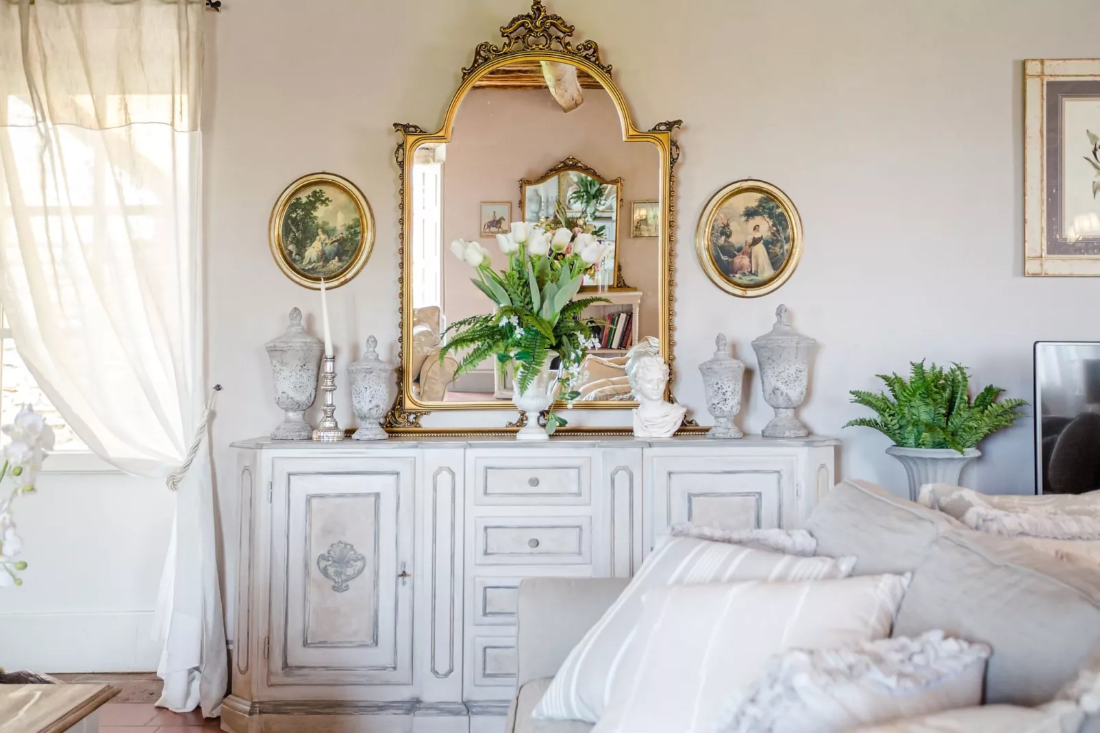 Villa Il Palagio-Woonkamer