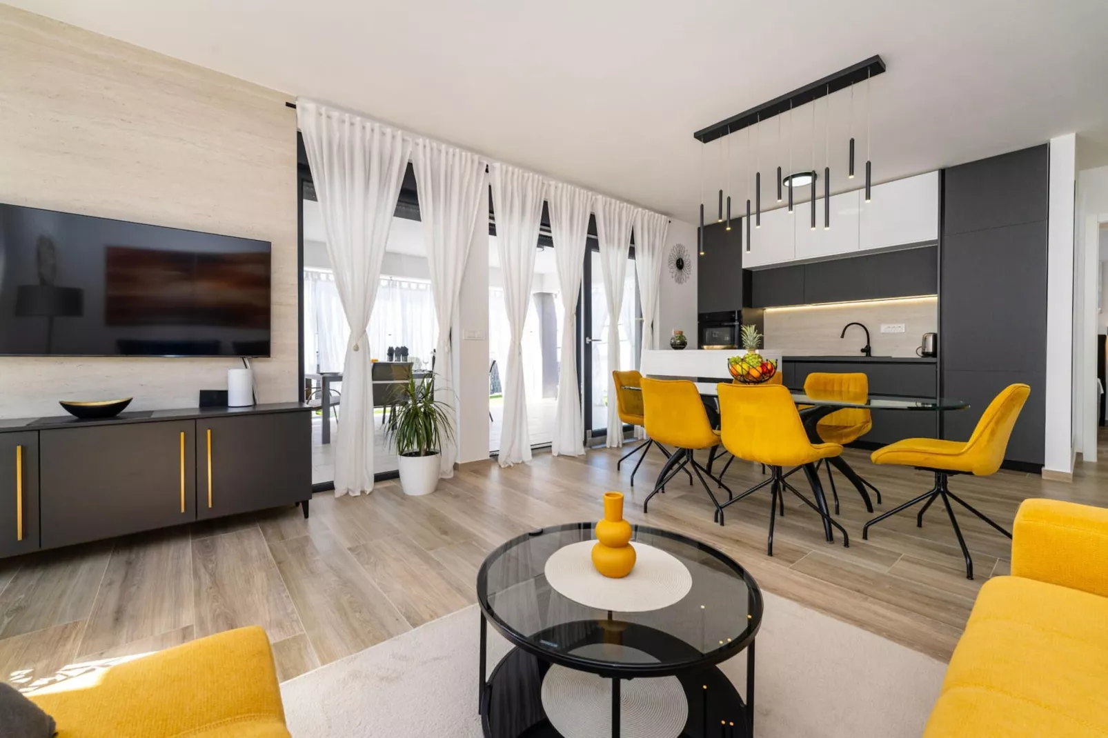 Sea view Villa Rica-Woonkamer