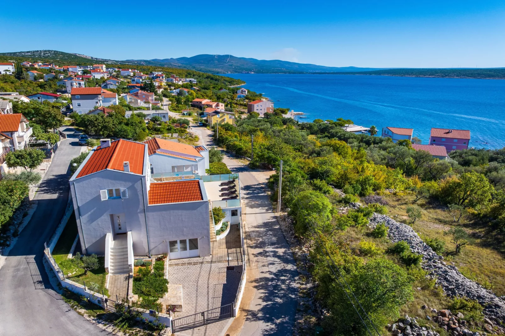 Sea view Villa Anpero-Gebieden zomer 1km