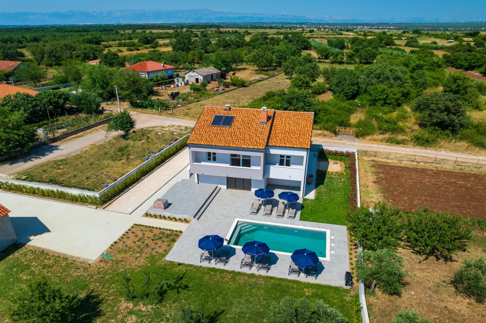 Villa Campi Dalmatia-Gebieden zomer 1km