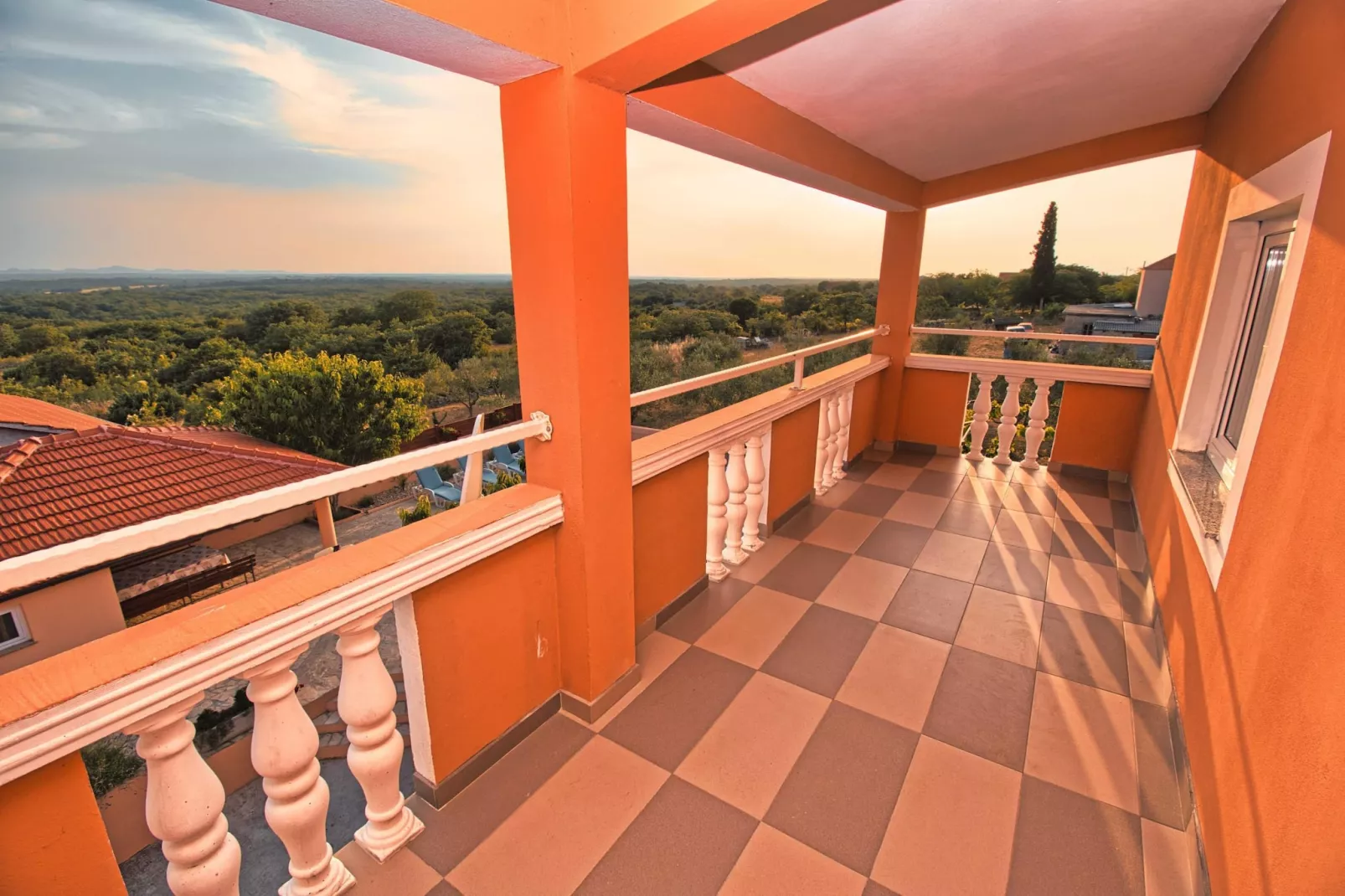 Apartment Visocane with private pool-Terrasbalkon