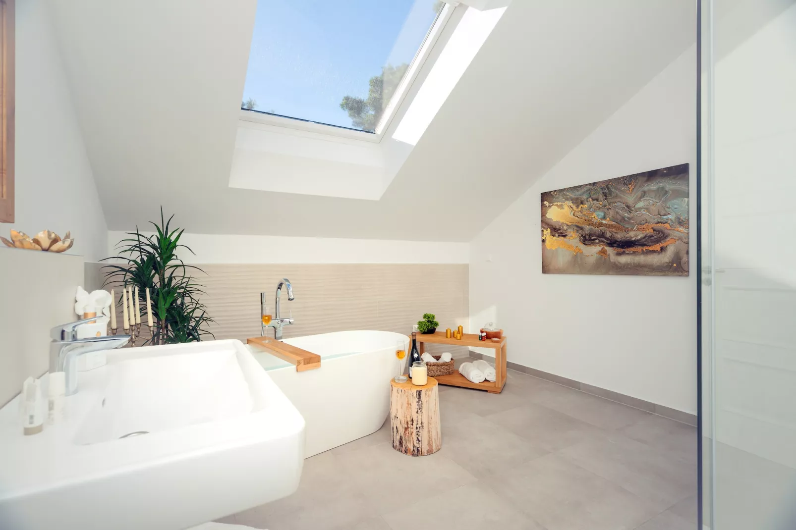 Sea view Villa Amaria-Badkamer