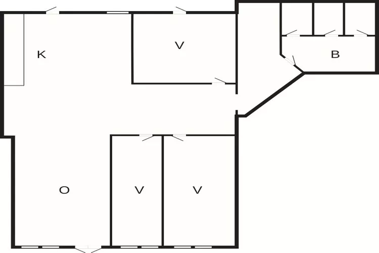 2 room,2 bath,View dune,G.Floor,Premi-Plattegrond