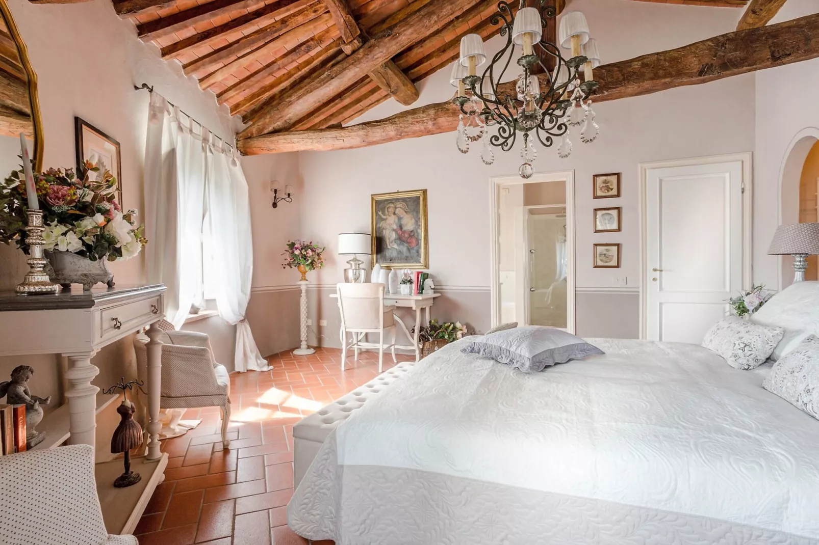 Villa Il Palagio-Badkamer