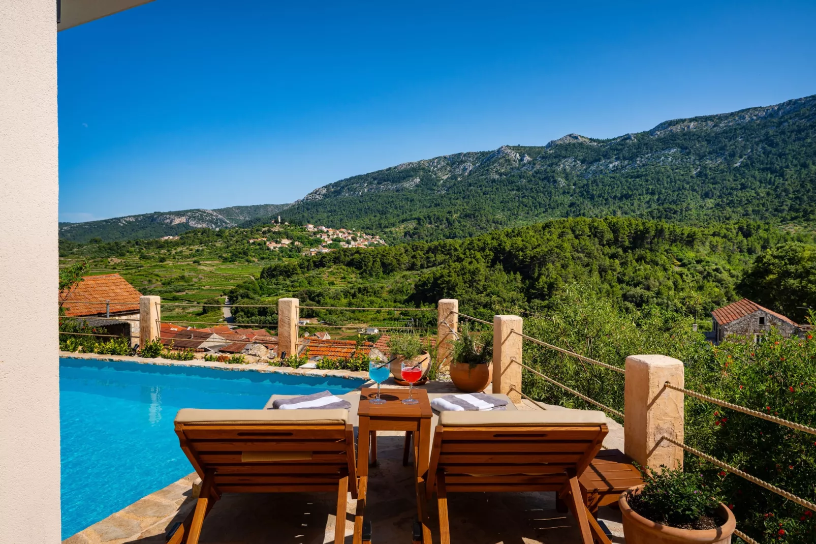 Sea view Villa Amaria-Terrasbalkon