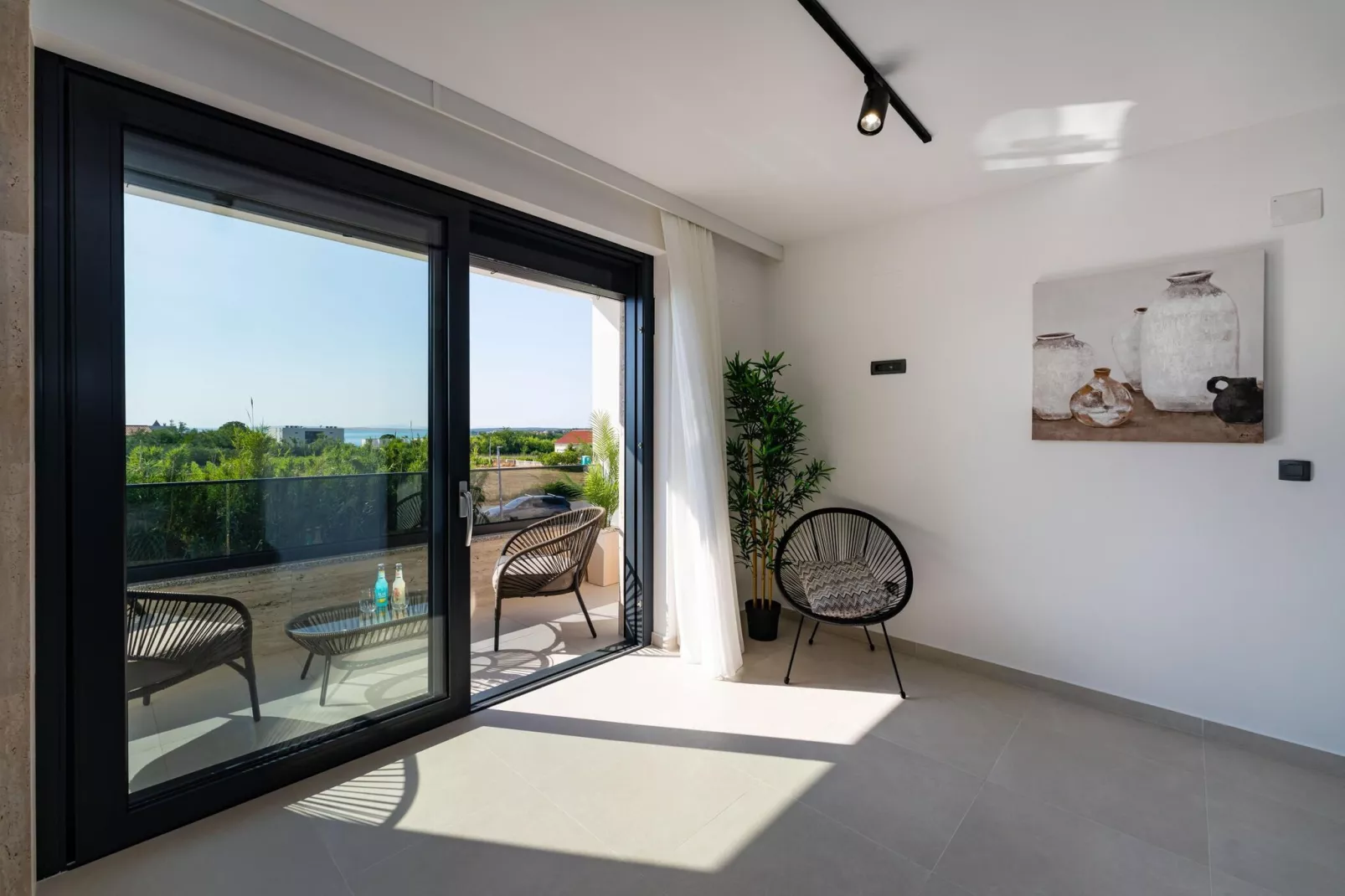 Sea view apartment LaMag-Terrasbalkon