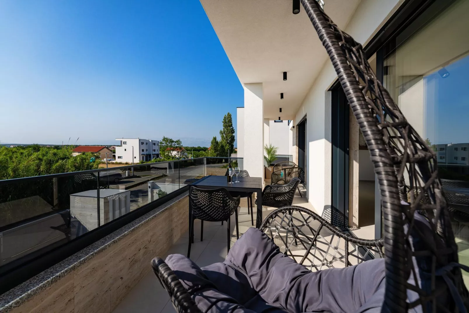 Sea view apartment LaMag-Terrasbalkon