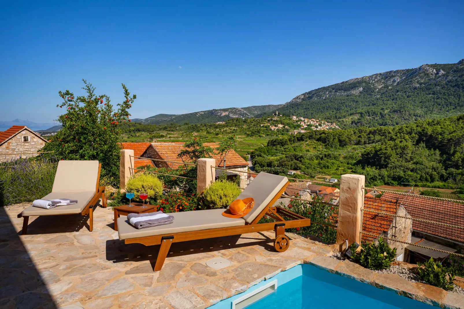 Sea view Villa Amaria-Terrasbalkon