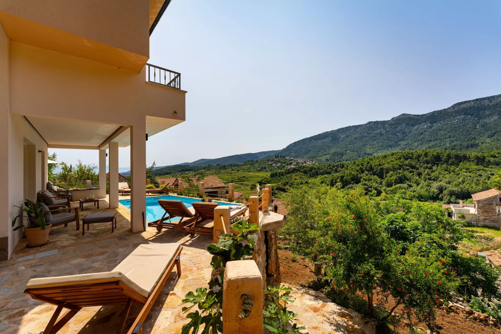 Sea view Villa Amaria-Terrasbalkon