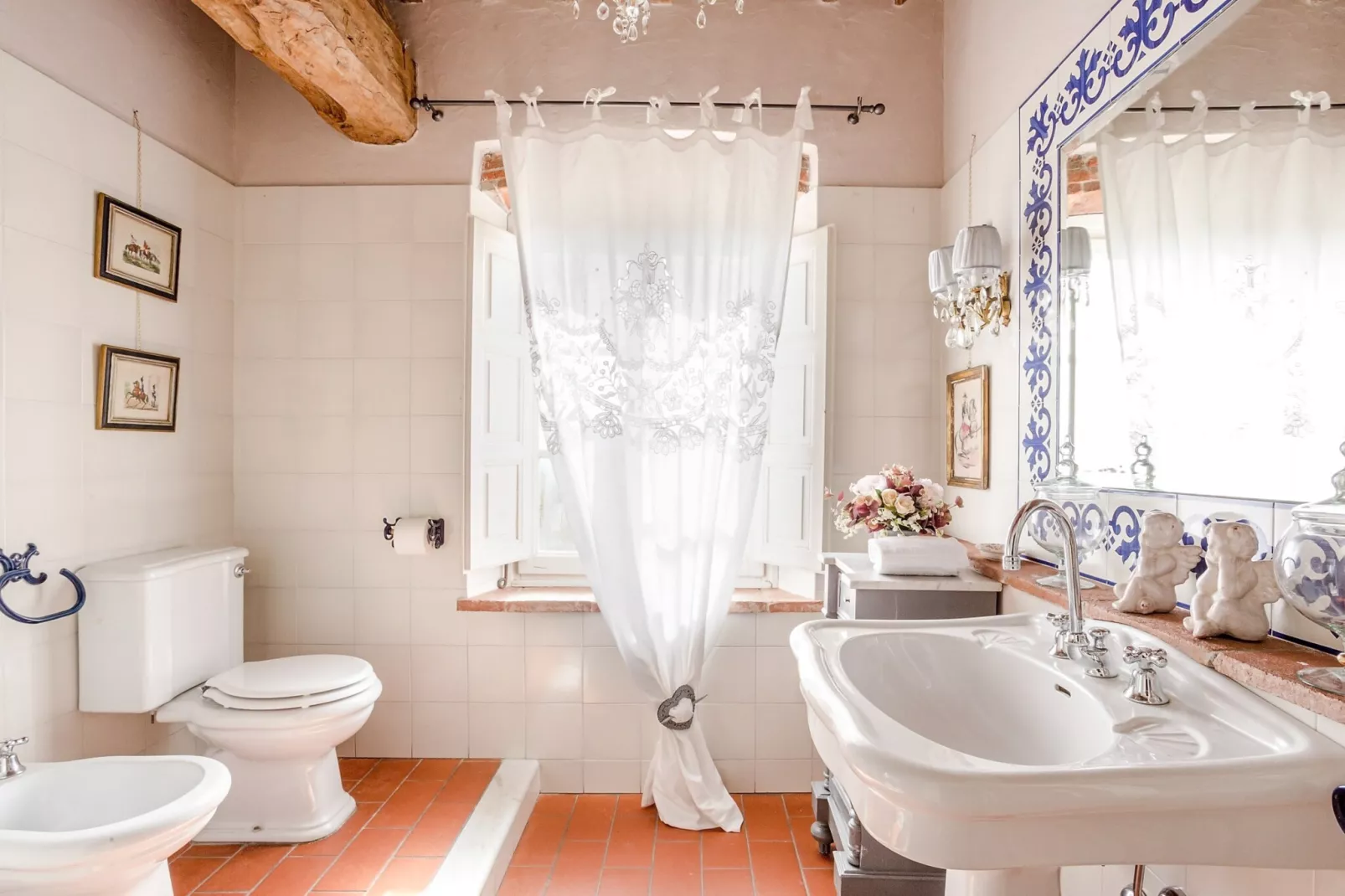 Villa Il Palagio-Badkamer