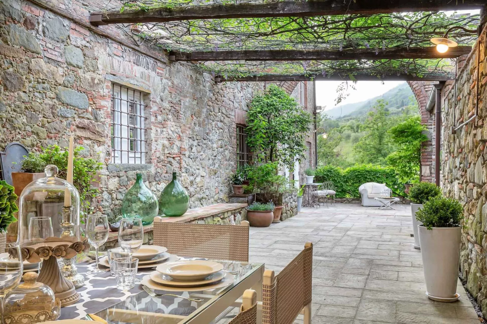 Villa Il Palagio-Eetkamer