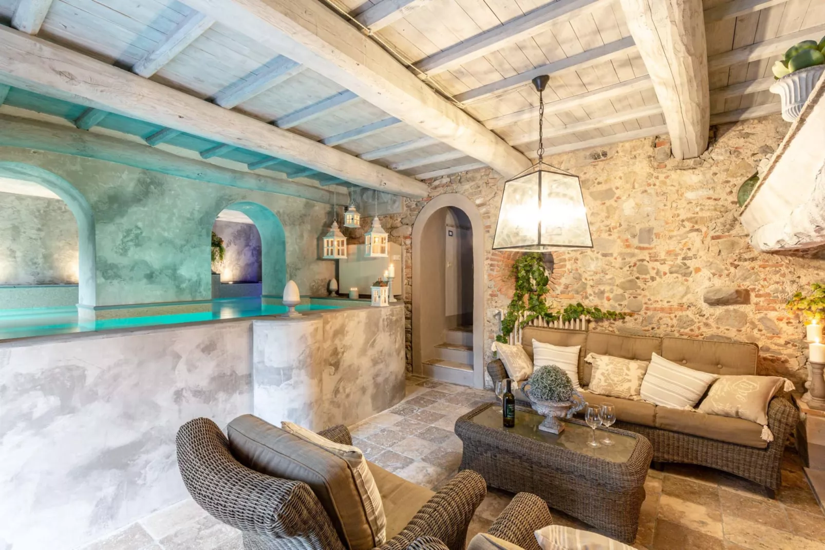 Villa Il Palagio-Woonkamer