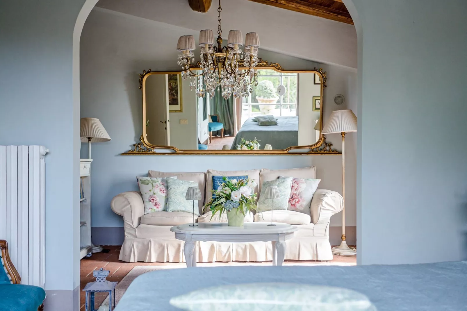 Villa Il Palagio-Woonkamer