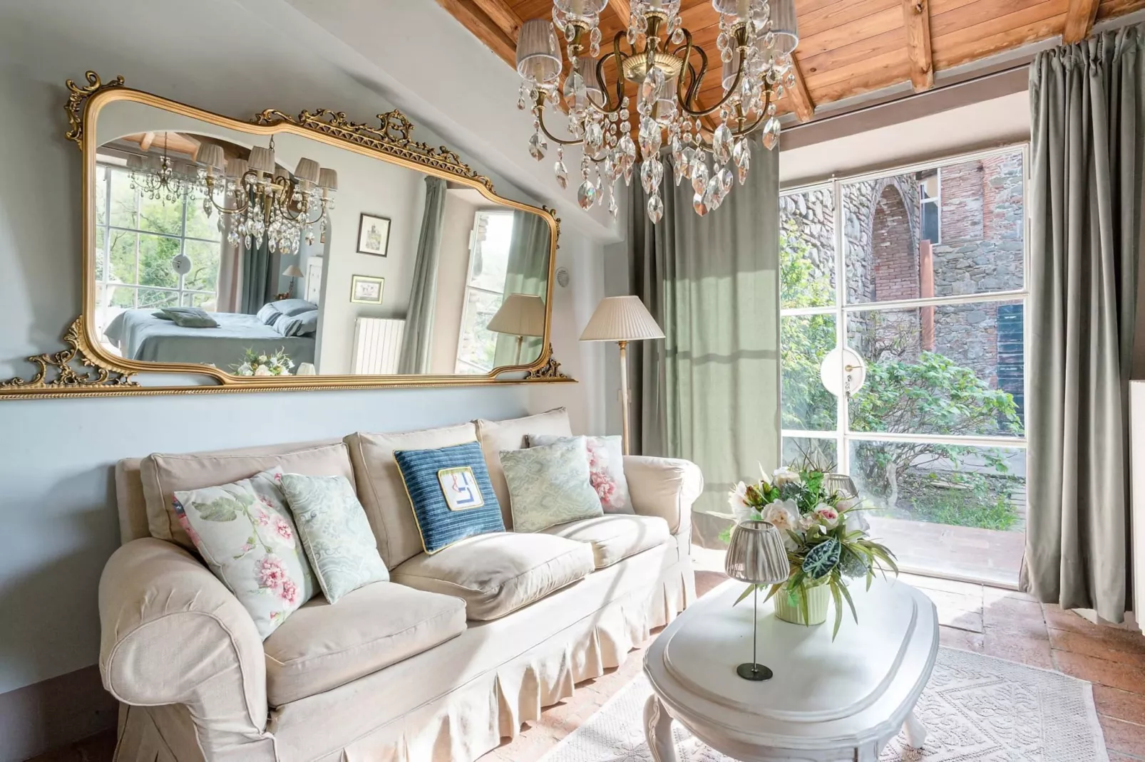 Villa Il Palagio-Woonkamer