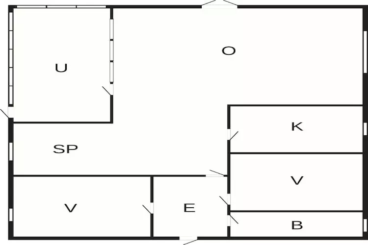 4 Personen vakantie huis in Hals-Plattegrond