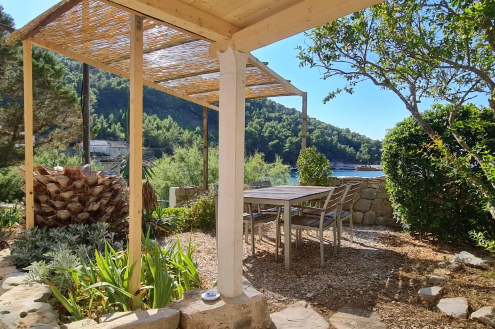 Apartments Stiniva Hvar - Studio Apartment With Terrace (A2)-Terras