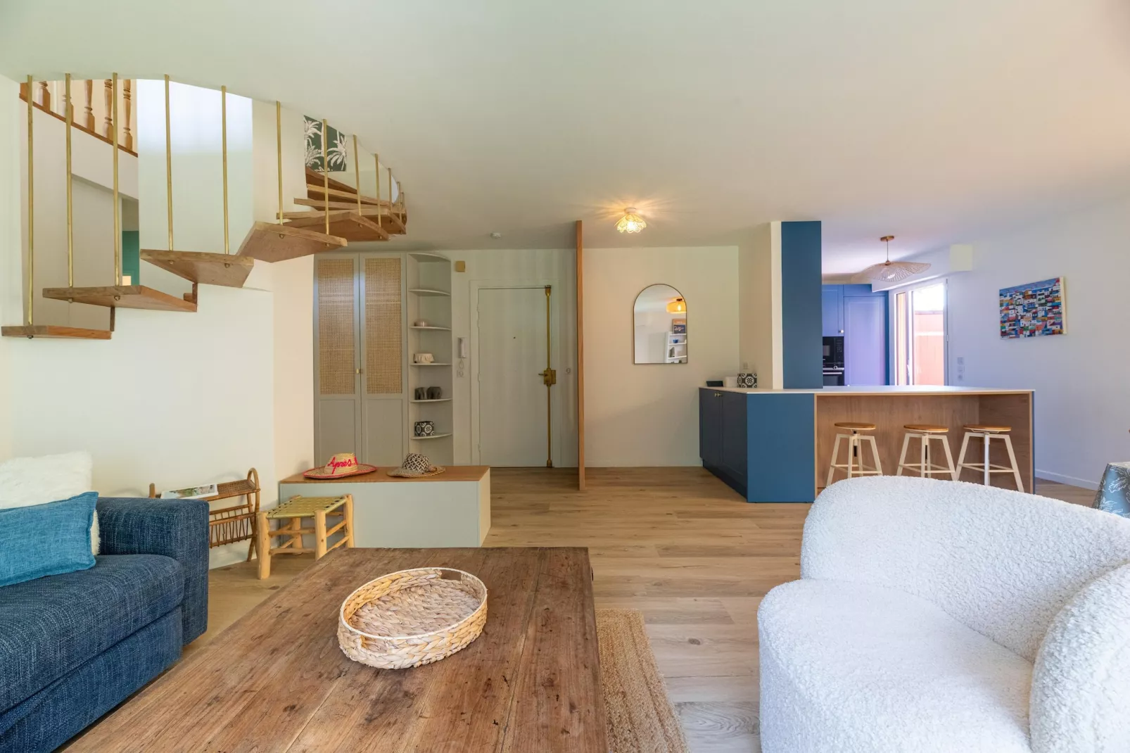 Duplex haut standing vue mer et forêt-Woonkamer