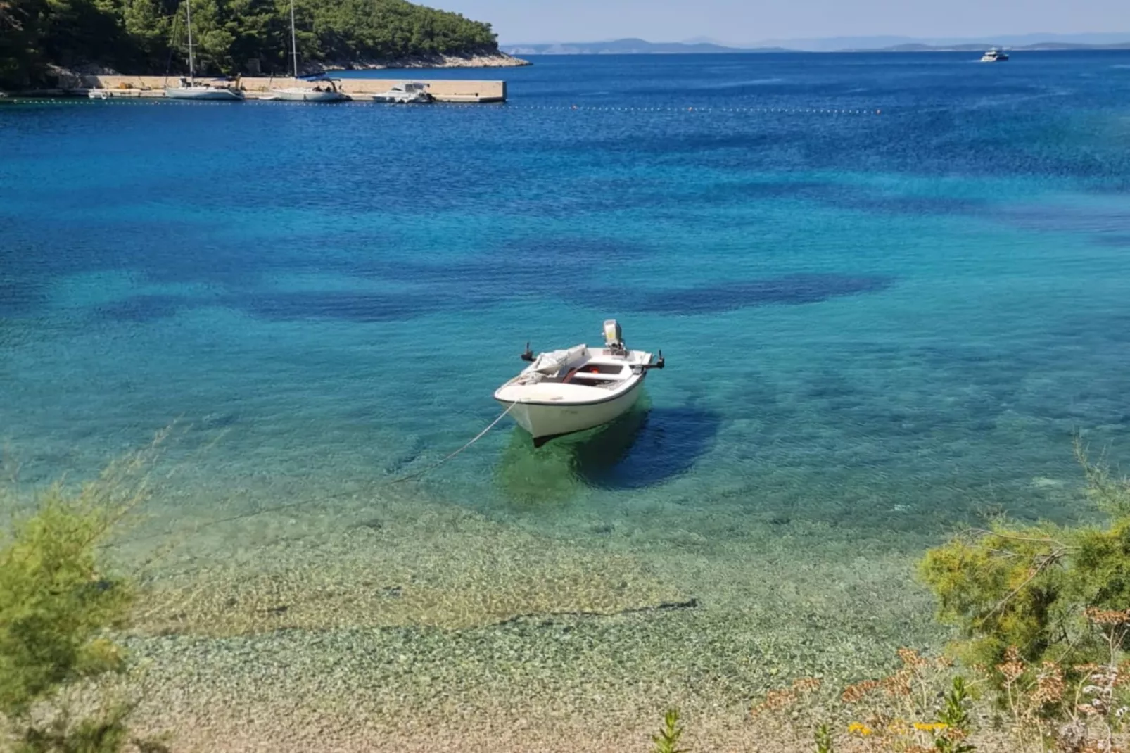 Apartments Stiniva Hvar - Studio Apartment With Terrace (A2)-Buitenlucht