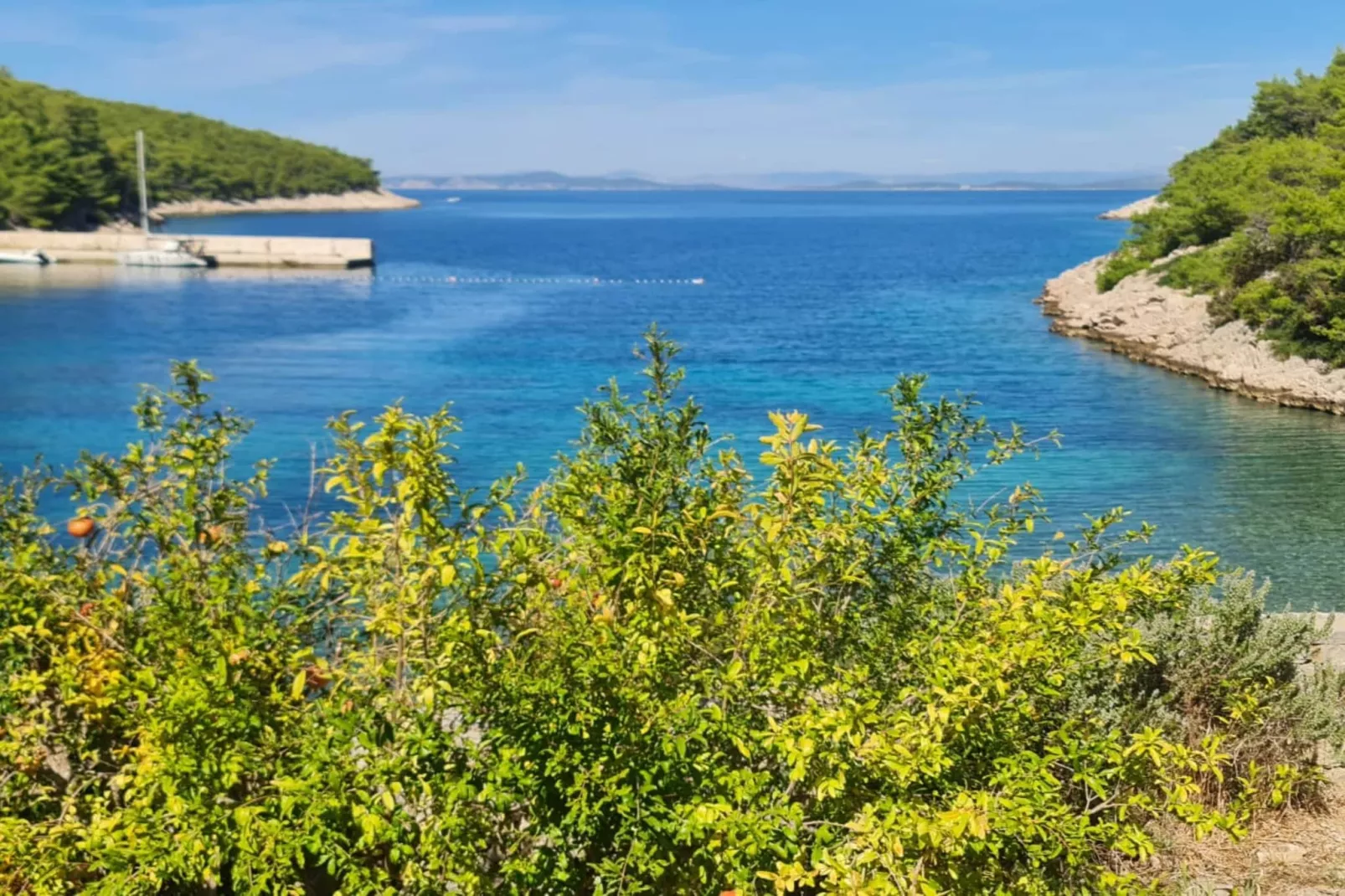 Apartments Stiniva Hvar - Studio Apartment With Terrace (A2)-Buitenlucht